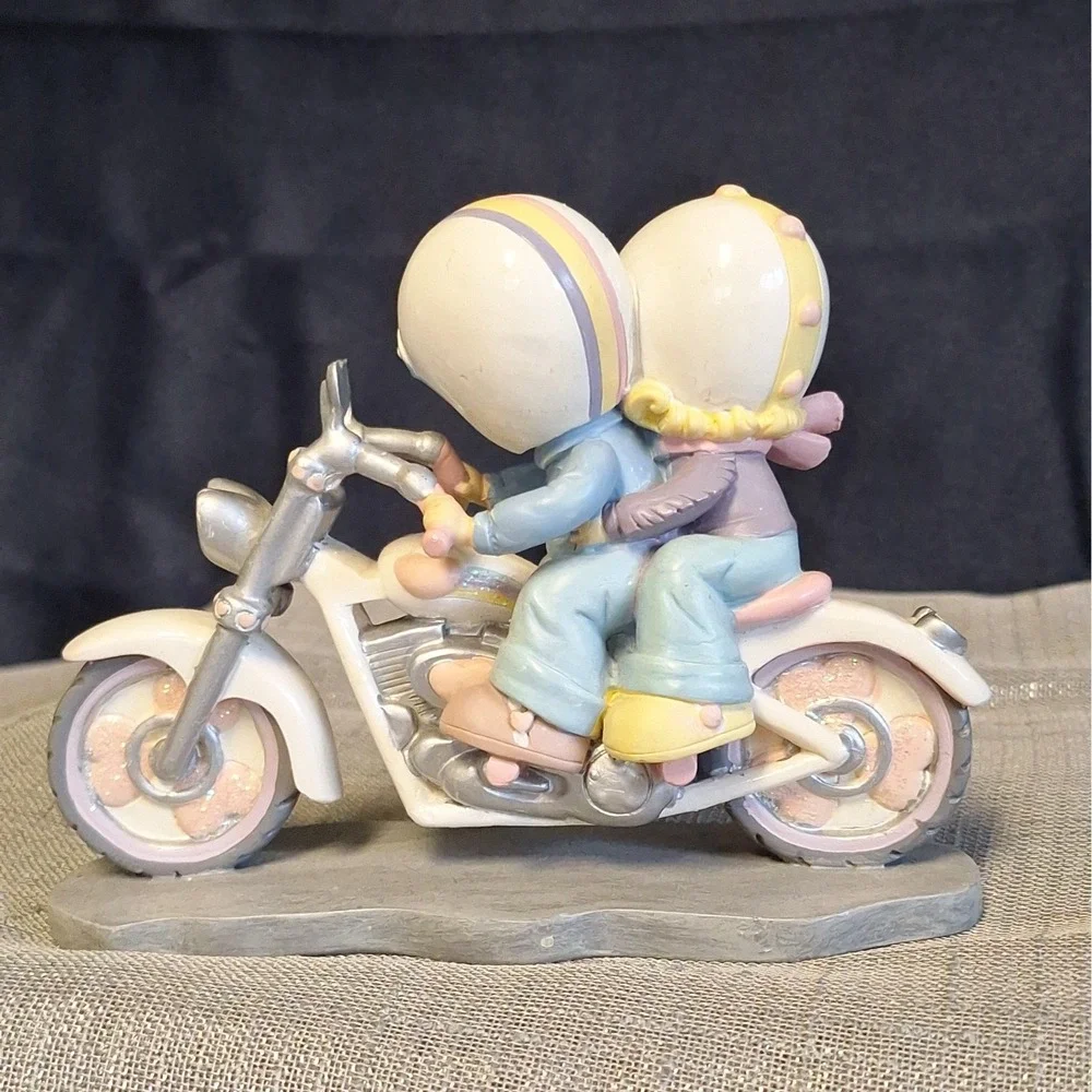 Precious Moments Two for the Road Motorcycle Two Hearts, Two Wheels Figurine